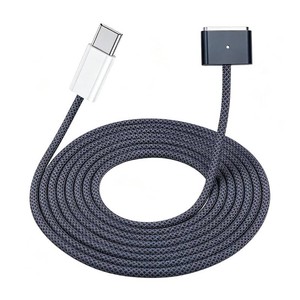 $21 ZeitNah Upgraded USB-C to Magnetic Cable for MacBook AirPro, Midnight  Compatible with MacBook ProAir 2021-2026, Supports M1M2M3M4 Chips, 6.6ft Braided Cable with LED Indicator