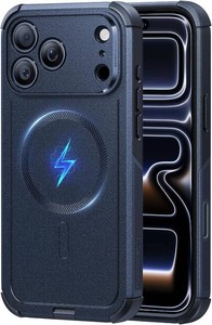 $20 ESR for iPhone 17 Pro Case, for MagSafe, Rugged, Navy Blue  7X Military-Grade Drop Protection, Magnetic Phone Case, Shock-Absorbing Rugged Cover, Dustproof Port Cover, Secure Grip