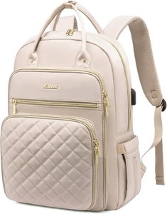 $22 LOVEVOOK Laptop Backpack for Women, Water Resistant Travel Work Backpacks Purse Stylish College Business Teacher Nurse Computer Bag with USB Charging Port, Fits 15.6 Laptop