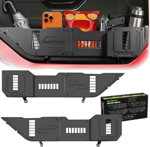 $70 Front Door Pocket Metal Storage Box for Jeep Wrangler JL JLU 4XE 2018-2025 & Gladiator JT 2020-2022 2023 2024 2025 Accessories Door Storage Organizer (JL-Advanced-Upgraded)