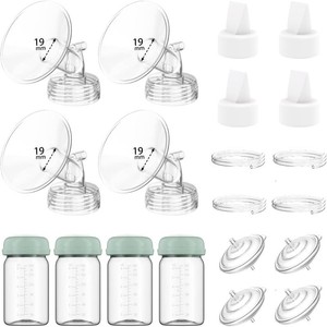 $36 4 Full Pump Parts Kits for Spectra S1S29 PlusSynergy Gold, Replacement Kit for Spectra Pump Parts 4PC,Include 19mm Flange, Duckbill Valve, Tube, Bottle, Backflow Protector, Not Original Accessories