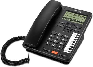 $40 Ornin 2-Line Corded Telephone Systems for Small Business and House, Desk Phone Only (Black)