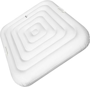 $34 Inflatable Hot Tub Cover Energy Saving Lid Compatible with SaluSpa Coleman Spa for Outdoor Hot Tub Windproof Rain-Proof Cover Protector for Hot Tubs Durable Energy-Saving (Square-4.2ft-Handle)