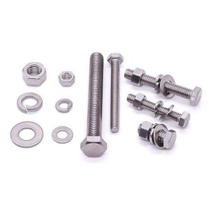 (4 Sets) M12-1.75 x 45mm Hex Bolt Kit, 304 Stainless Steel (18-8), Includes Hexagon Head Screws and Nuts, Flat & Lock Washers, Full Coarse Thread, for Machinery, Automotive, DIY