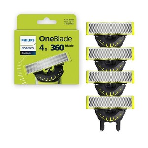 $43 Philips Norelco OneBlade 360 Replacement Blades, 4 Pack