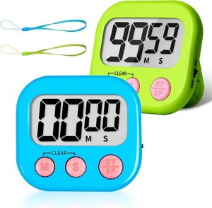 ZILLEEN Classroom Timer for Kids Teachers 2 Pack Digital Timers Blue Green (only one works)