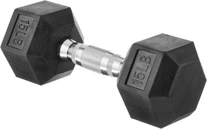 $20 Amazon Basics Rubber Hex Dumbbell Hand Weight