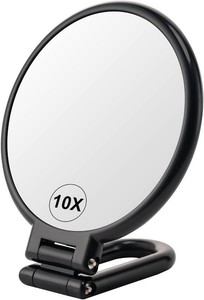 10X Magnifying Mirror, Double Side Handheld Mirror, Travel Makeup Mirror