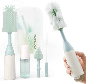$20 Momcozy Baby Bottle Brush Kit, Push-Press Foam Design, Green
