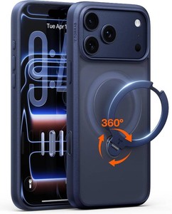 $40 TORRAS Q3 Spin for iPhone 17 Pro Max Case with 360 Magnetic Stand Blue