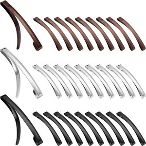 Hotop 15pcs hair barrettes, SlideBlack,Silver,Brown,3.15 X 0.39 Inch