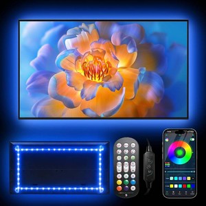 Daymeet LED TV Backlights, 9.8 ft USB Powered RGB Color Changing LED Strip Lights for 32-60 inch TVs with Remote Music Sync Bluetooth APP Control