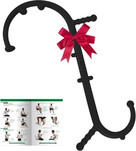 $25 Shrdaepe Massage Trigger Point Cane, Muscle Release Tool Self Massage Hook Cane, Handheld Back, Neck, Shoulder, Leg and Feet Massager Rod, Body Deep Tissue Gifts for Men & Women, Black