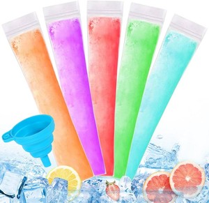 300 Disposable Ice Popsicle Mold Bags Comes With A Funnel