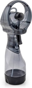 O2COOL Deluxe Handheld Misting Fan Battery Powered Grey
