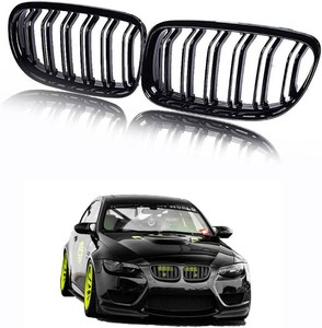 $34 Tonee Front Kidney Grille Grill for 3 Series E92 E93 LCI Coupe 2011-2013 328i 335i 2Pcs Not For M3  (Gloss Black)