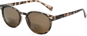 Madison Avenue Round Bifocal Reading Sunglasses for Women Men Demi 1.5x