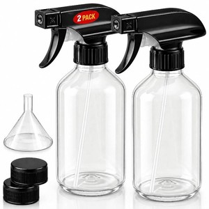 SUPER 2 Pack Plastic Spray Bottles 10 OZ   Leak Proof, Adjustable Nozzle, Empty Spray Bottles For Cleaning Solutions, Plants, Pet, Or Diy Spray Bottle