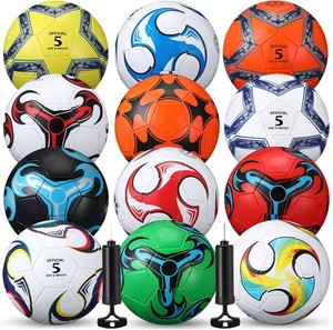 $64 Lunmon 12 Pcs Bulk Soccer Balls with 2Pump Official Size