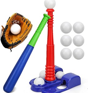 $37 TOY Life Tball Set for Kids 3-5 & 5-8 - Toddler Baseball Tee and Bat Set with Glove & 6 Balls - Ideal Boy Toy Gift for Outdoor Play and Beginner Training