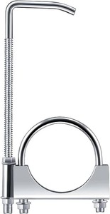 1 Pcs 2.5 Inch Universal Exhaust Clamp with Hanger
