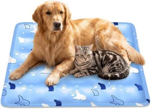 $30 Dog Cooling Mat, Pet Gel Self Cooling Pad for Dogs Cats, Waterproof Non-Toxic Taffeta Fabric Summer Cooling Bed for Small Medium Large Pets (M)