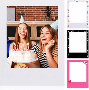 $20 Beeveer 32 x 24 in Large Photo Booth Selfie Frame Props, White Vertical