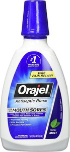 $25 Orajel Antiseptic Mouth Sore Rinse 16 oz (Pack of 3)