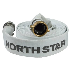 $110 NorthStar Water Pump Mill Discharge Hose, 2in. x 25ft. Max. PSI 250, Lay Flat, Industrial-Grade Aluminum Couplings