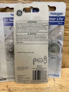 GE Specialty Halogen light bulbs MSRP $47.94 (lot of6)
