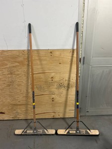 Quickie Heavy Duty 24 Smoother Surface Broom lot of 2