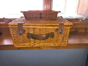 Wicker Picnic basket and baking dish