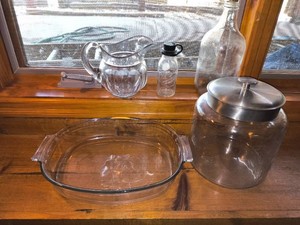 Glass Kitchenware lot-5 pcs