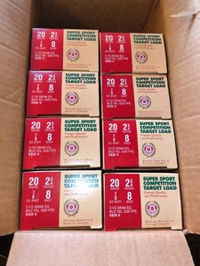 Estate super sport competition target load 20 gauge shotgun ammunition-NEW-8 BOXES