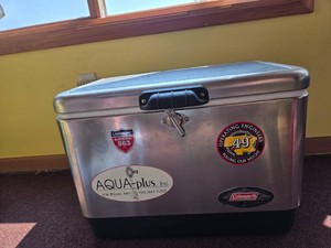 Vintage Coleman Steel Belted Cooler