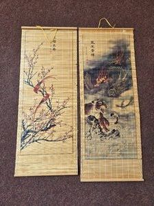 Asian Hanging Wall Scrolls - Lot of 2