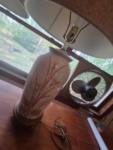 Vintage Ming-style Ceramic Table Lamps - Lot of 2