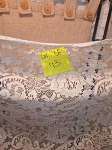 Vintage Lace Curtains -8 Curtains with curtain ties