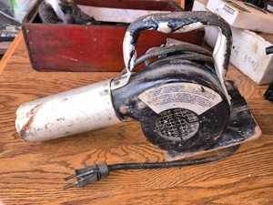 Vintage handheld corded heat blower