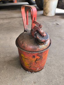 Vintage Metal Safety Gas Can