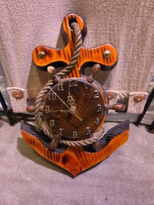 Handmade Anchor Wall Clock
