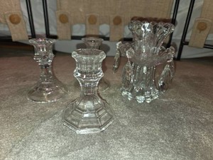 Glass Candlestick lot-4 pieces