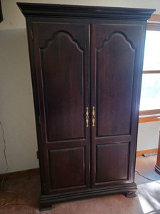 Dark Wooden Armoire Wardrobe - Kincaid