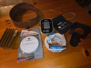 Carbon Monoxide Detector, Blood Pressure Monitor, Cable Wire, Office Desk Accessories, Vintage Support Belt