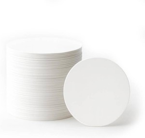 White Chipboard Circles 6 Round 28pt Solid Core - 100 Pack