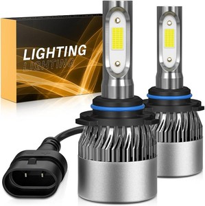 $20  Bulb 6500K Cool White 60000LM 900% Brighter, 11 Beam Plug and Play IP68 Waterproof Off-Road Lights, Pack of 2