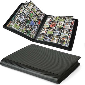 $27 Arkeiliy Premium Ringless Trading Card Binder - 1024 Capacity, 16 Side-Loading Pockets per Page, Archival Quality Protection & Anti-Slip Spine for TCG, MTG, Sports Cards (Black II)