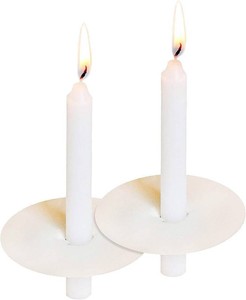$22 Howemon 150 Church Candles with Drip Protectors for Devotional Candlelight Vigil Service, Box of 150 Candles, Unscented White 5 H X 12 D, No Smoke
