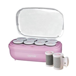 $65 Conair Jumbo Hair Rollers, Ceramic, 2 Rollers, 8 Count, Pink