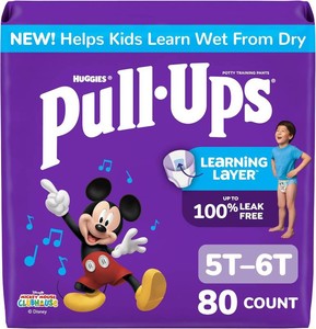 $48 Pull-Ups Boys Potty Training Pants, Size 5T-6T, 80 Count